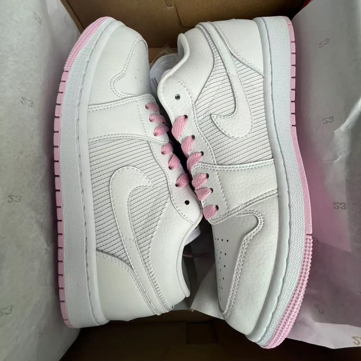 AJ 1 Low SE Summit White Shoes Sneakers – nk0005492 image 6