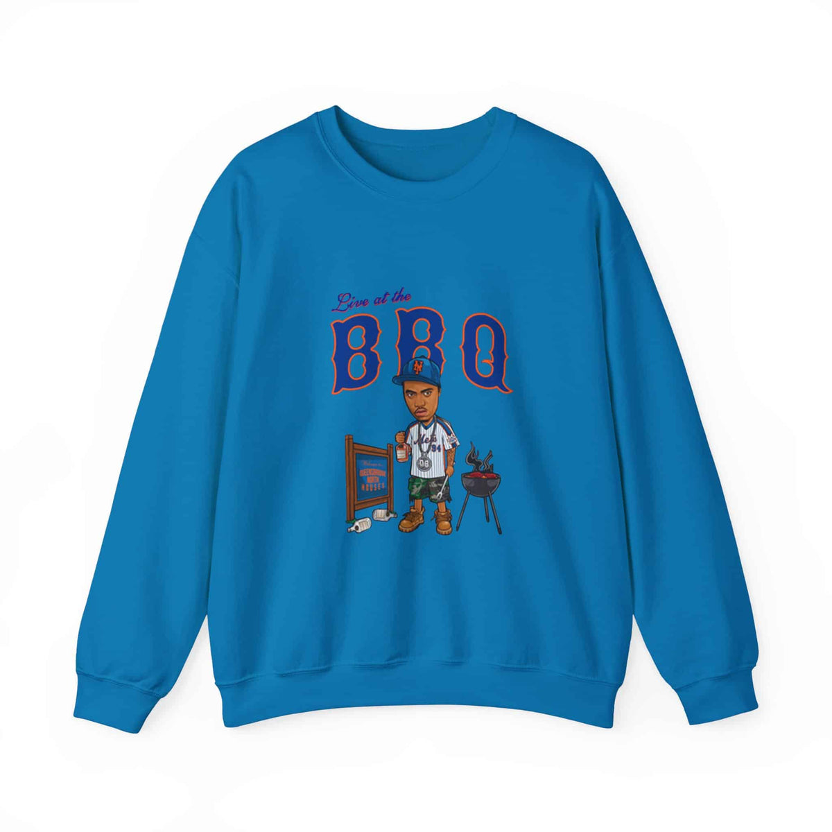 Rap Nas Live At The BBQ Crewneck Sweatshirt image