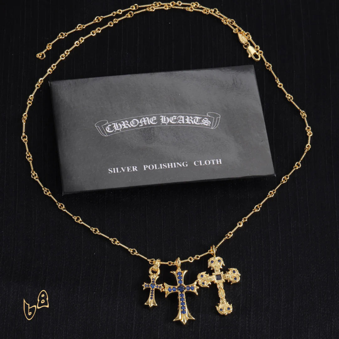 CH Cross Pendant Necklace - CH0046 image 3