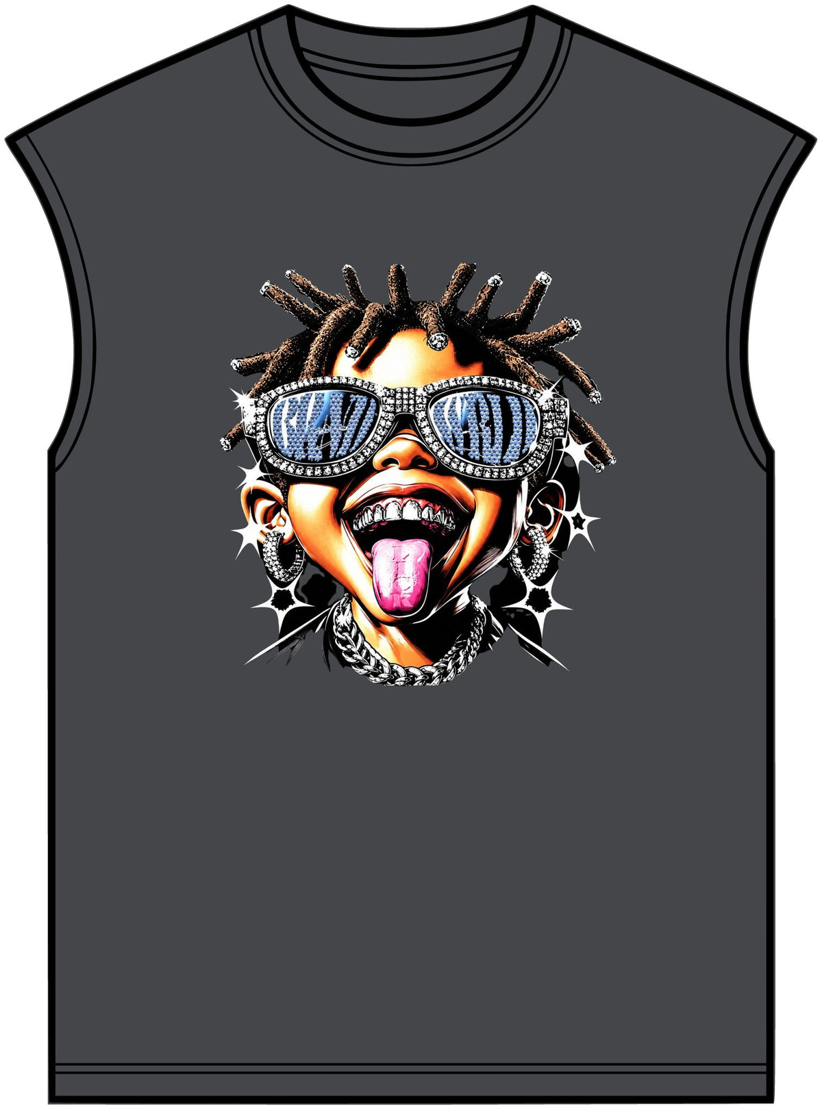 Diamond Drip Unisex Garment-Dyed Muscle Tee image
