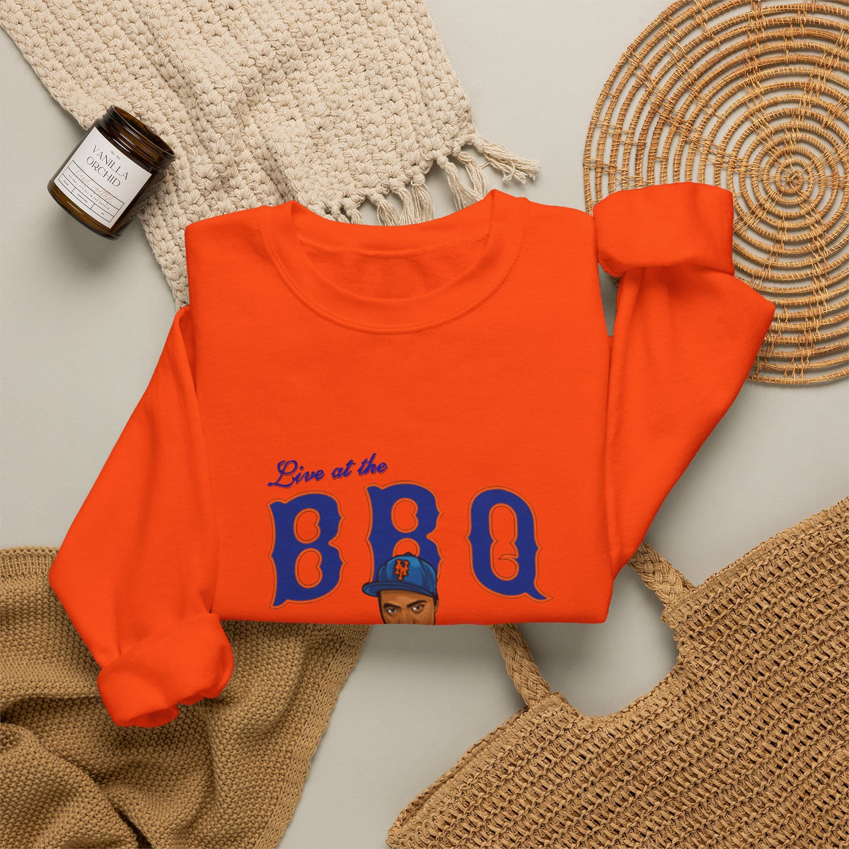 Rap Nas Live At The BBQ Crewneck Sweatshirt image 23