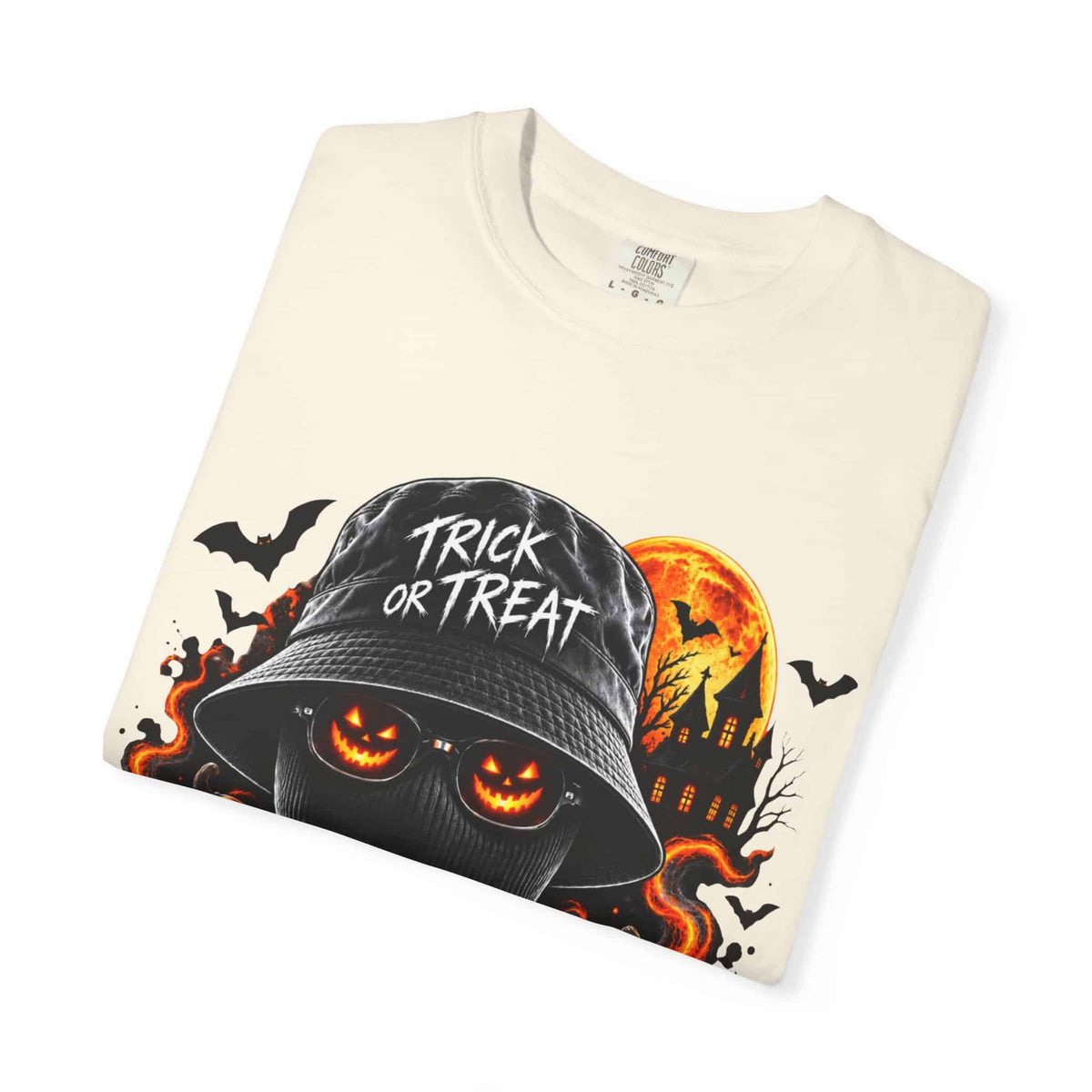 Spooky Streetwear Masked Unisex Garment-Dyed T-shirt image 14