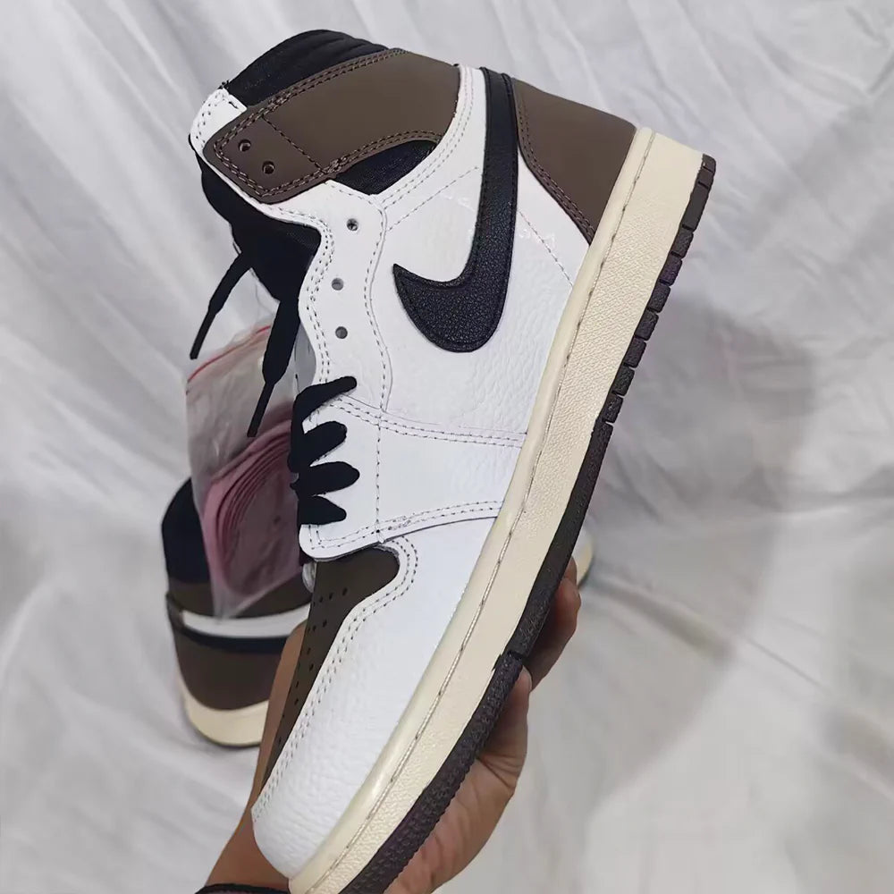 Travis Scott x AJ 1 High OG SP Reverse Mocha Shoes Sneakers – nk0004491 image 4