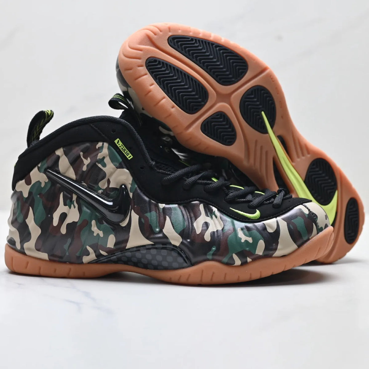 Air Foamposite Pro Green Camo Shoes Sneakers - nk0004975 image 5