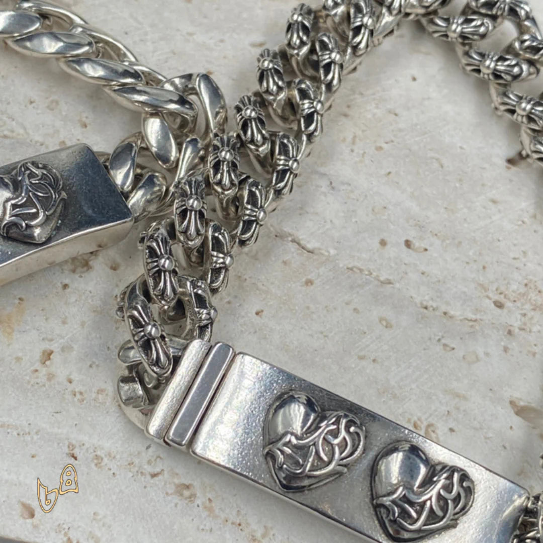 CH Fancy Link Curb Chain Bracelet  - CH0052 image 3