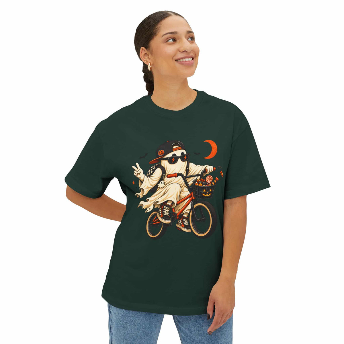 Ghost Rider BMX Unisex Oversized Boxy Tee image 26