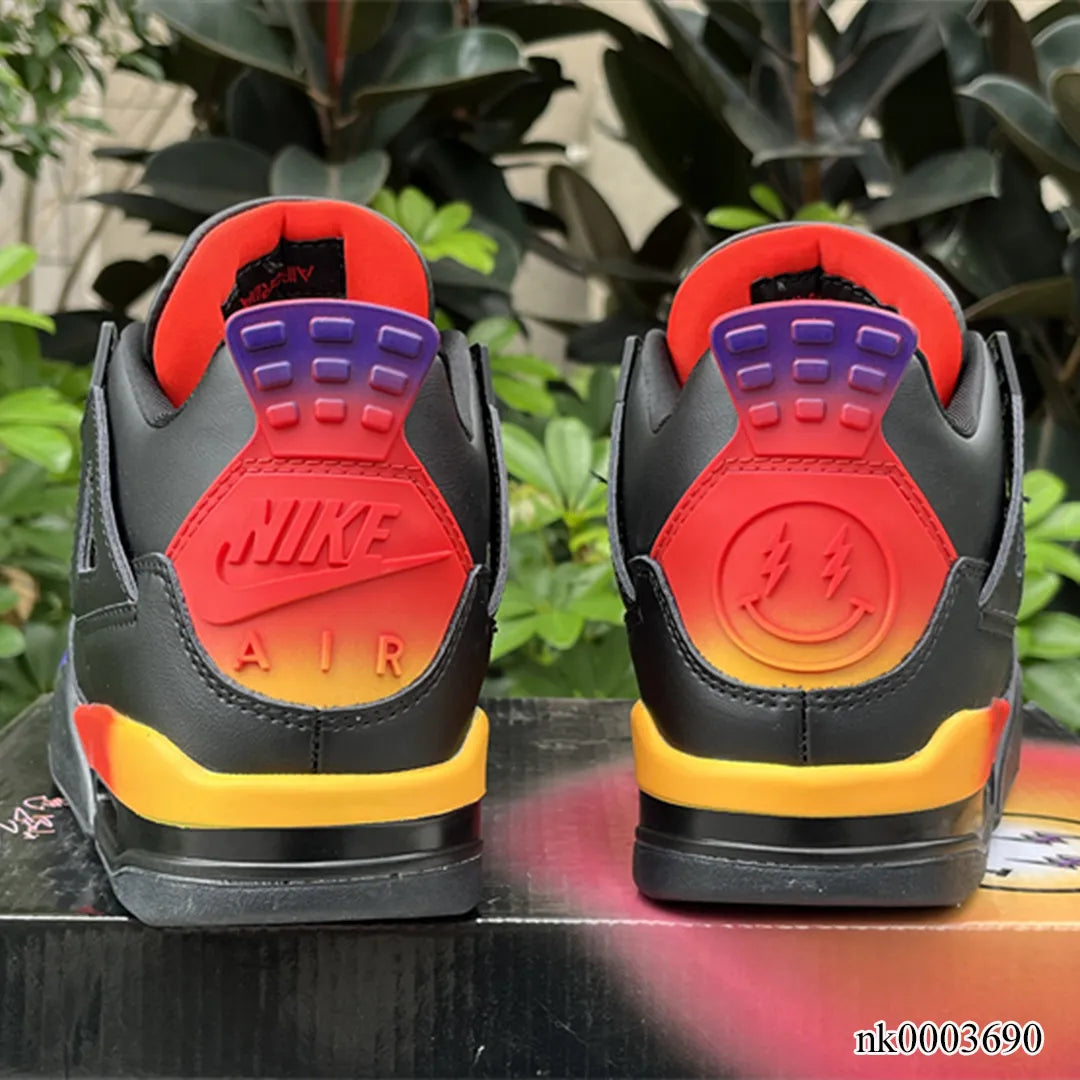 J Balvin x AJ 4 Gradient Rainbow Shoes Sneakers - nk0003690 image 8