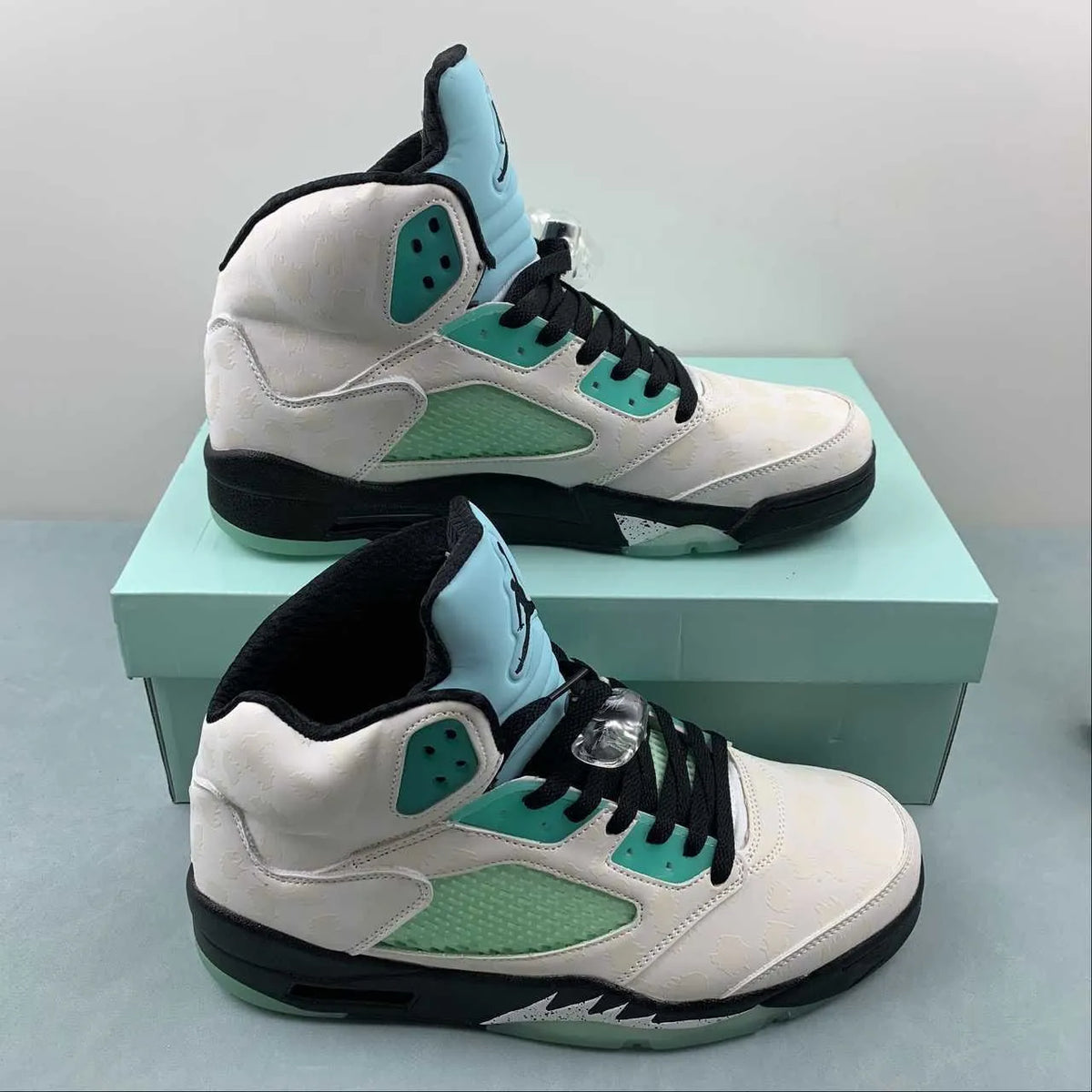 AJ 5 Retro Island Green Shoes Sneakers - nk0000087 image 7