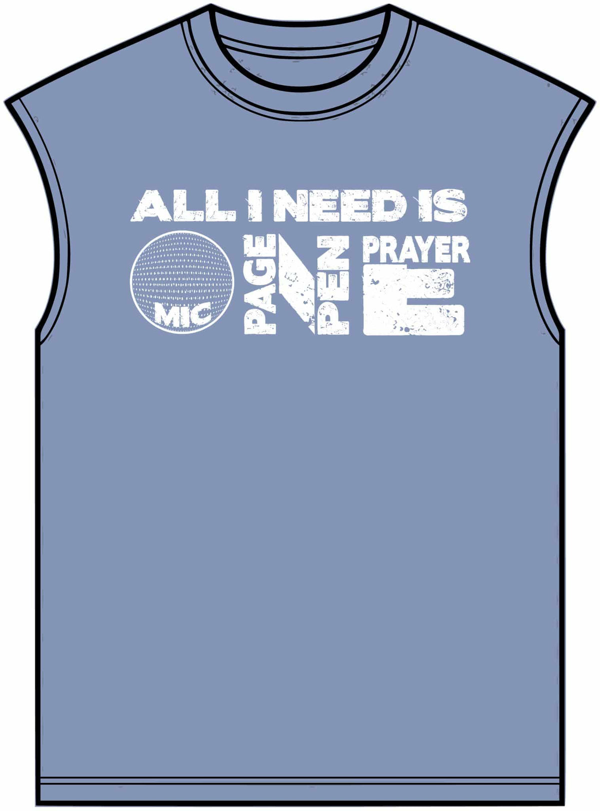 ALL_I_NEED_IS Unisex Garment-Dyed Muscle Tee image 8