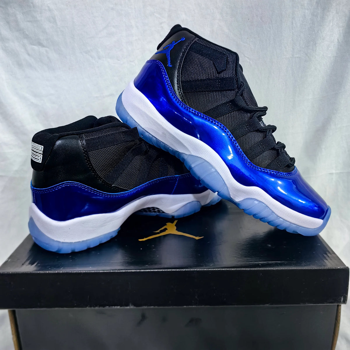 AJ 11 Retro Blue Black Shoes Sneakers - nk0005237 image 5