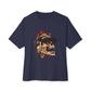 GOATED Skull Unisex Oversized Boxy Tee - Navy, 2XL image