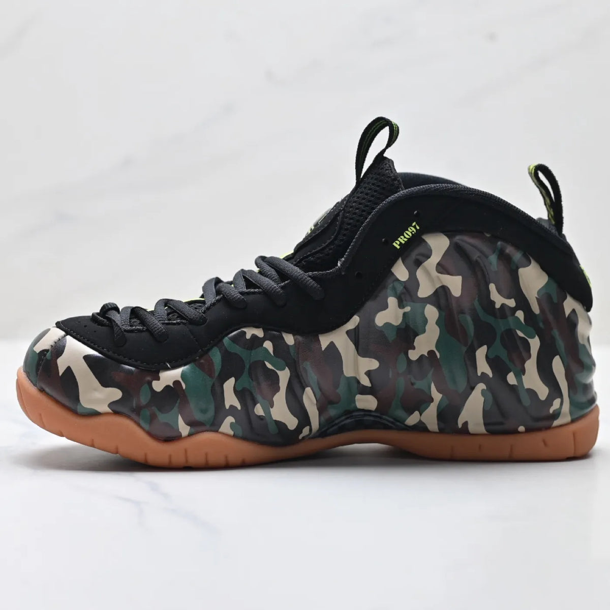 Air Foamposite Pro Green Camo Shoes Sneakers - nk0004975 image 3