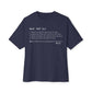 Beef Definition Unisex Oversized Boxy Tee - Navy, XL image