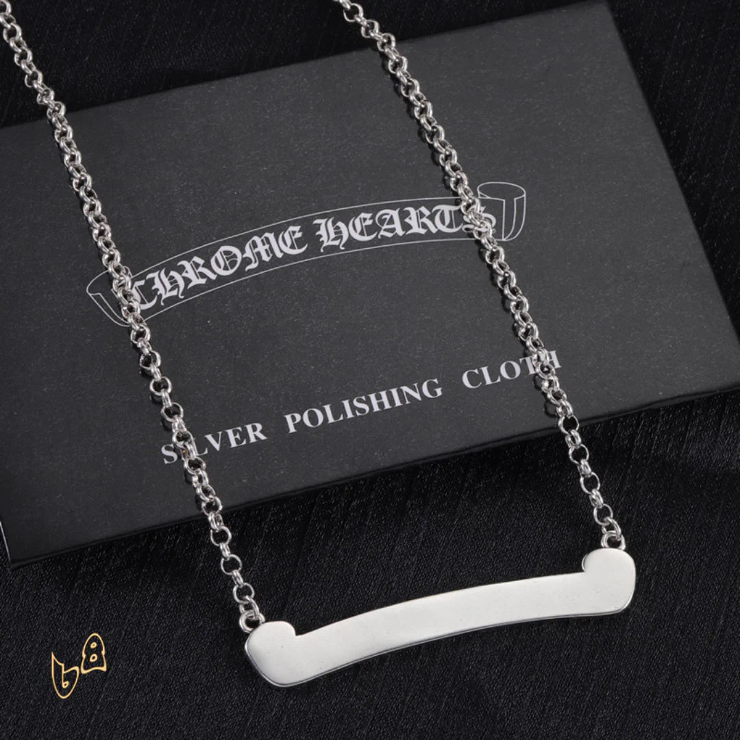 CH Scroll Label Chain Necklace - CH0019 image 2