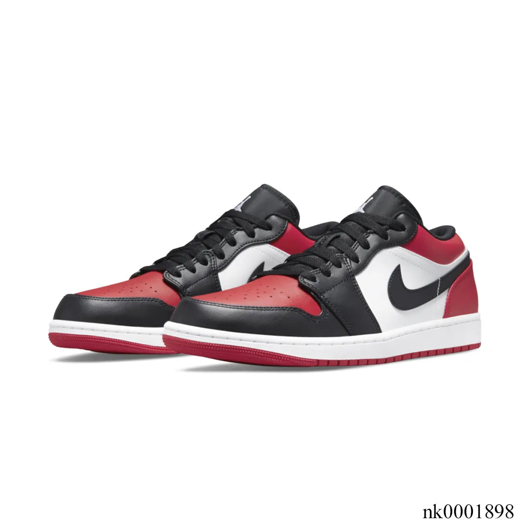 AJ 1 Low Bred Toe Shoes Sneakers - nk0001898 image 2