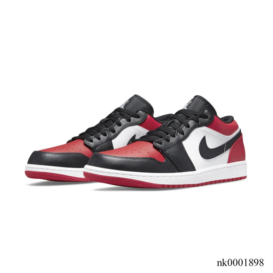 AJ 1 Low Bred Toe Shoes Sneakers - nk0001898 image 2