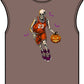 Halloween Basketball Unisex Garment-Dyed Muscle Tee image 4