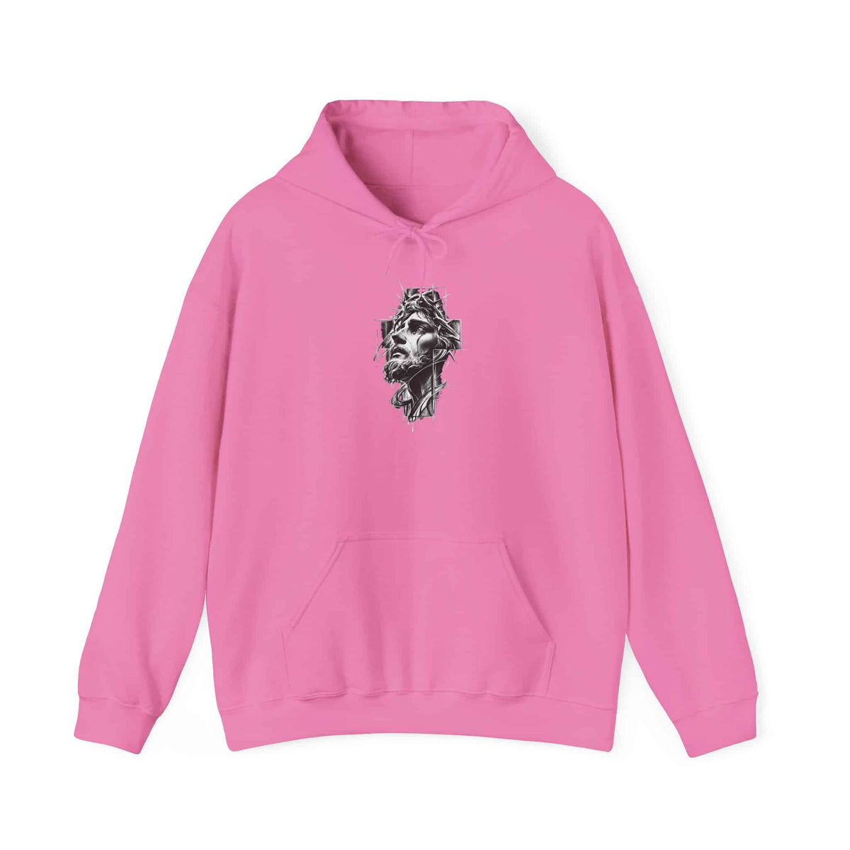 Crown of Faith 2 Hooded Sweatshirt - 3XL, Azalea image
