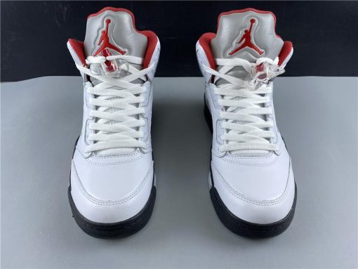 AJ 5 Fire Red Silver Tongue (2020) Shoes Sneakers - nk0000787 image 16