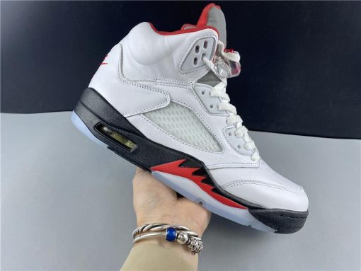 AJ 5 Fire Red Silver Tongue (2020) Shoes Sneakers - nk0000787 image 26