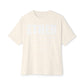 Ether Unisex Oversized Boxy Tee - Natural, XS image