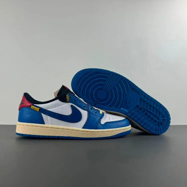 Union LA x AJ 1 Low OG Storm Blue Shoes Sneakers – nk0004609 image 4
