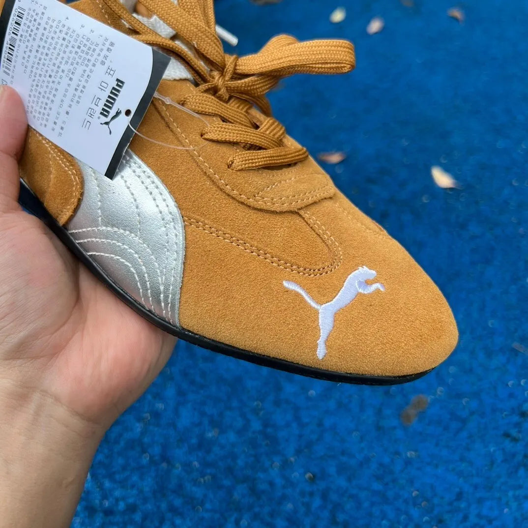 PM Speedcat Lace-up Honey Silver Shoes Sneakers - pm0000013 image 6