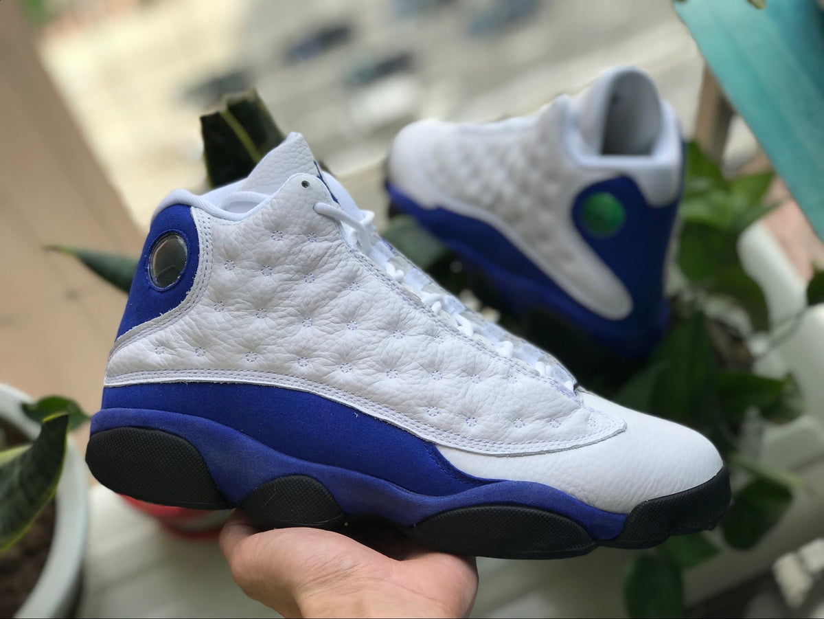 AJ 13 Retro White Hyper Royal Black Shoes Sneakers - nk0000665 image 4