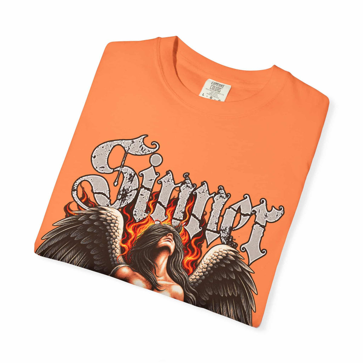 Sinner’s Flame Unisex Garment-Dyed T-shirt image 9