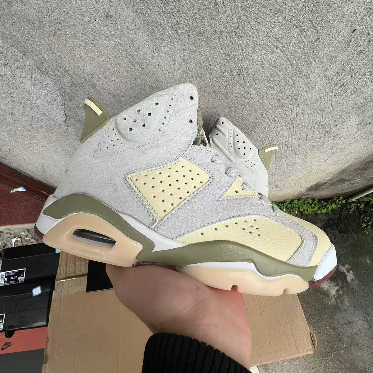 AJ 6 “Sail/Neutral Olive” Shoes Sneakers - nk0005226 image 2