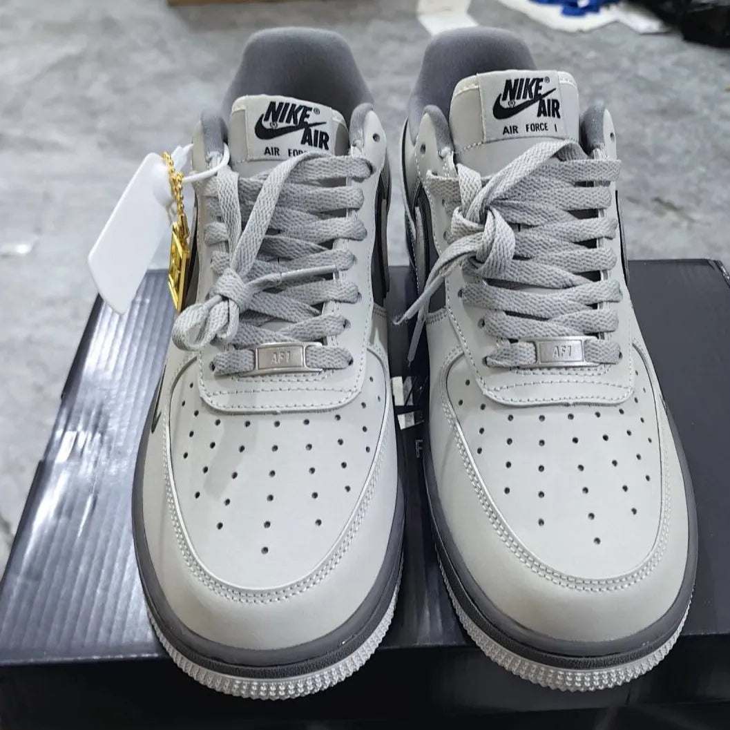 AF 1 Double White Grey Shadow Shoes Sneakers - nk0004064 image 6