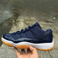 AJ 11 Retro Low Navy Gum Shoes Sneakers - nk0004099 image 5