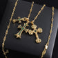 CH Cross Pendant Necklace - CH0046 - Green image