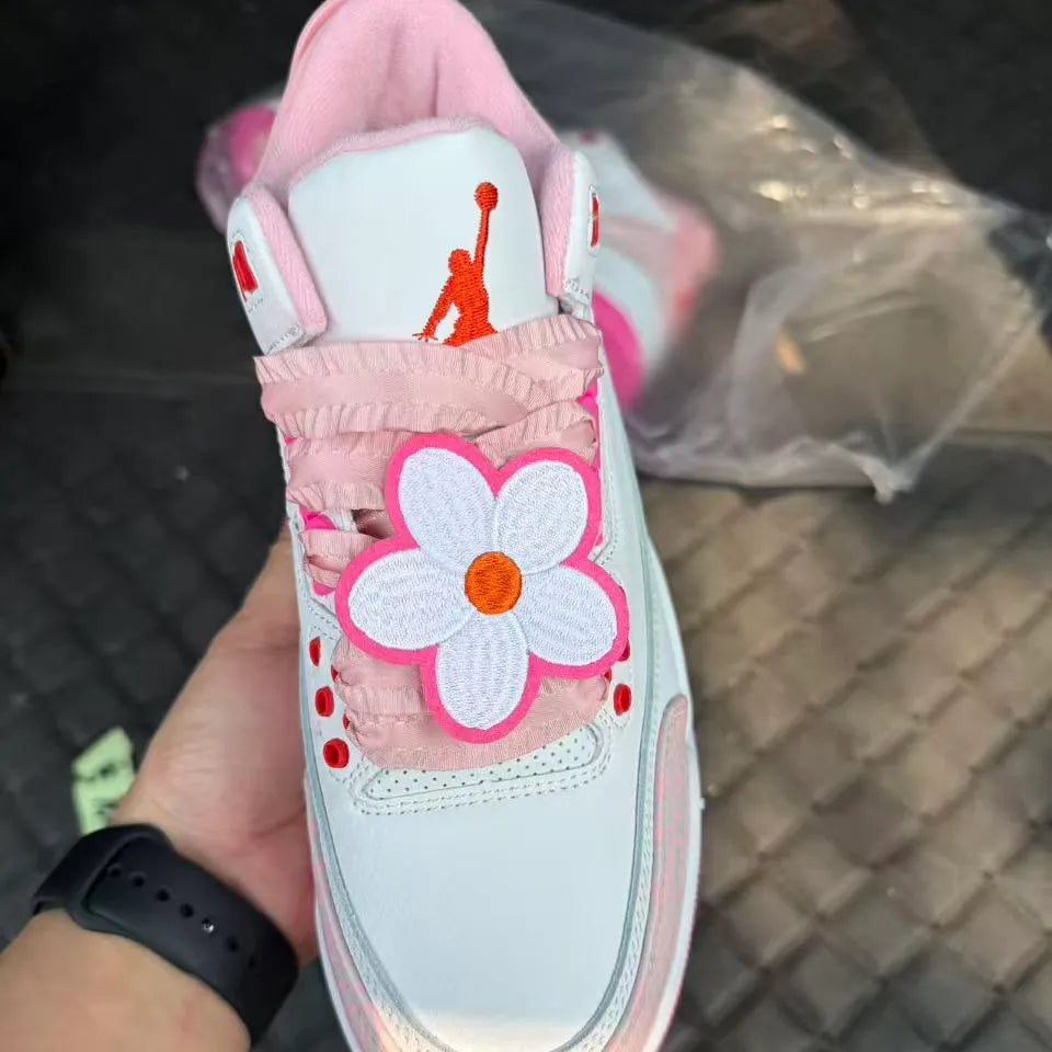 AJ 3 Spring Flowers Shoes Sneakers – nk0005099 image 9