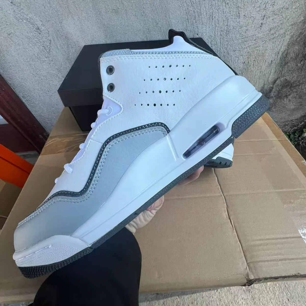 AJ Courtside 23 White/University Blue Shoes Sneakers - nk0004823 image 4