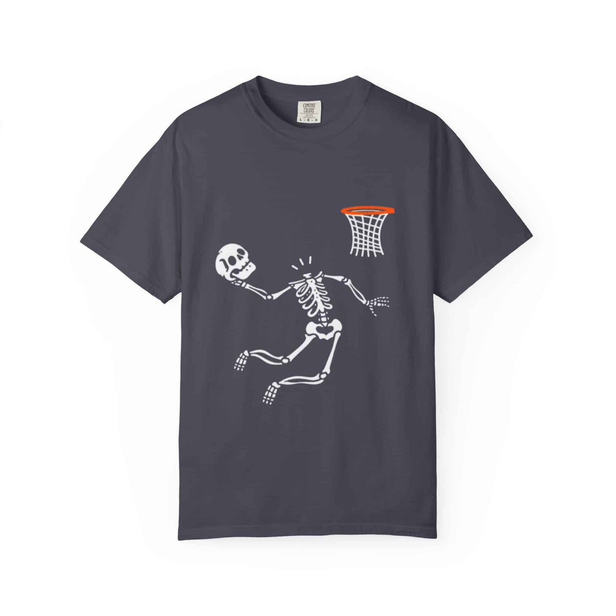 Halloween Basketball Skeleton Unisex Garment-Dyed T-shirt image 130