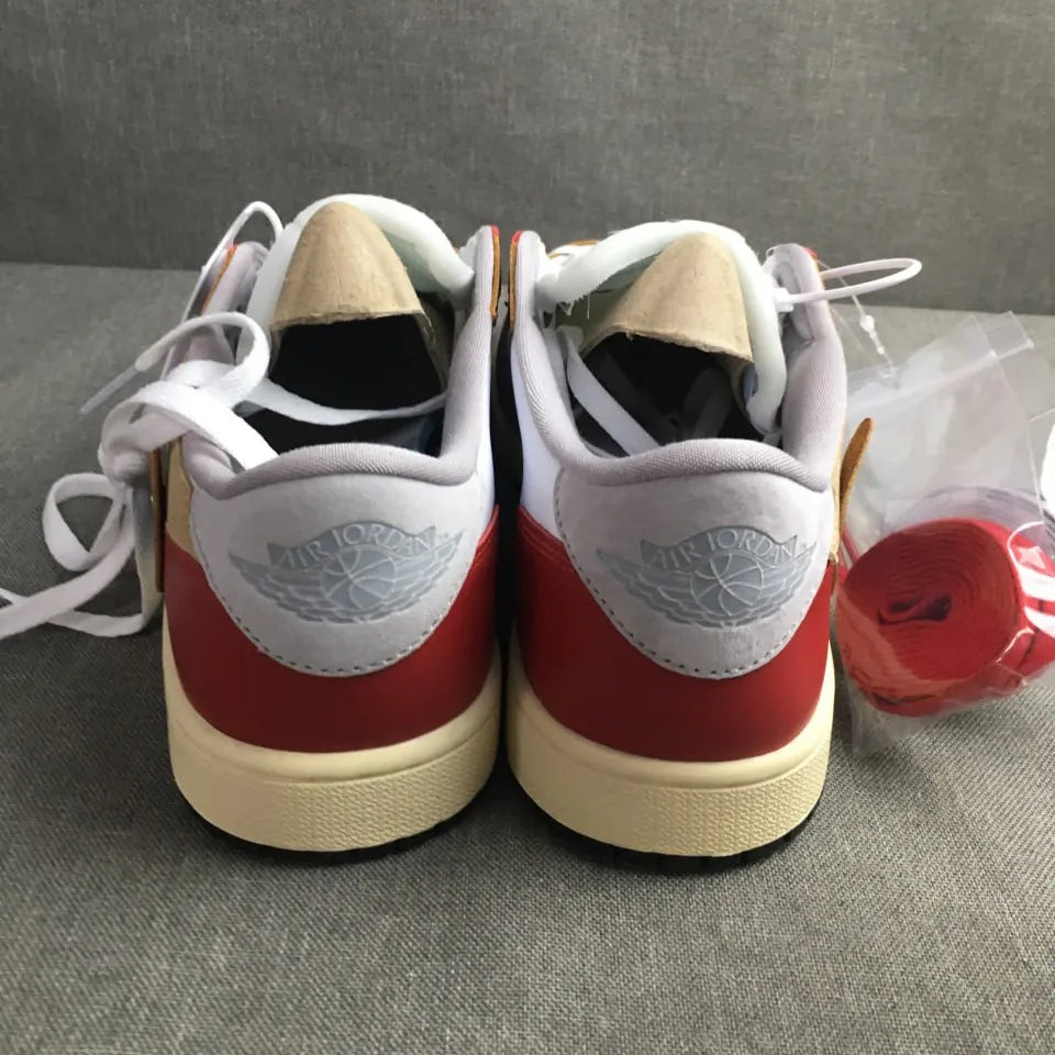 OW x AJ 1 Low OG Goat Lows Shoes Sneakers – nk0004820 image 6