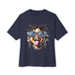 Diamond Drip Unisex Oversized Boxy Tee - Navy, M image