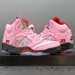 Awake NY x AJ 5 Arctic Pink Shoes Sneakers - nk0004393 image 3