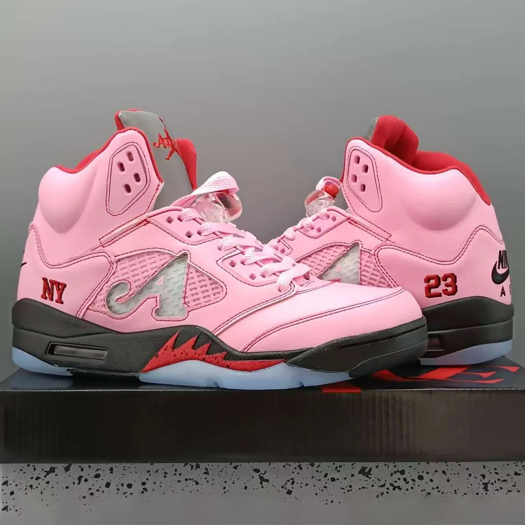 Awake NY x AJ 5 Arctic Pink Shoes Sneakers - nk0004393 image 3