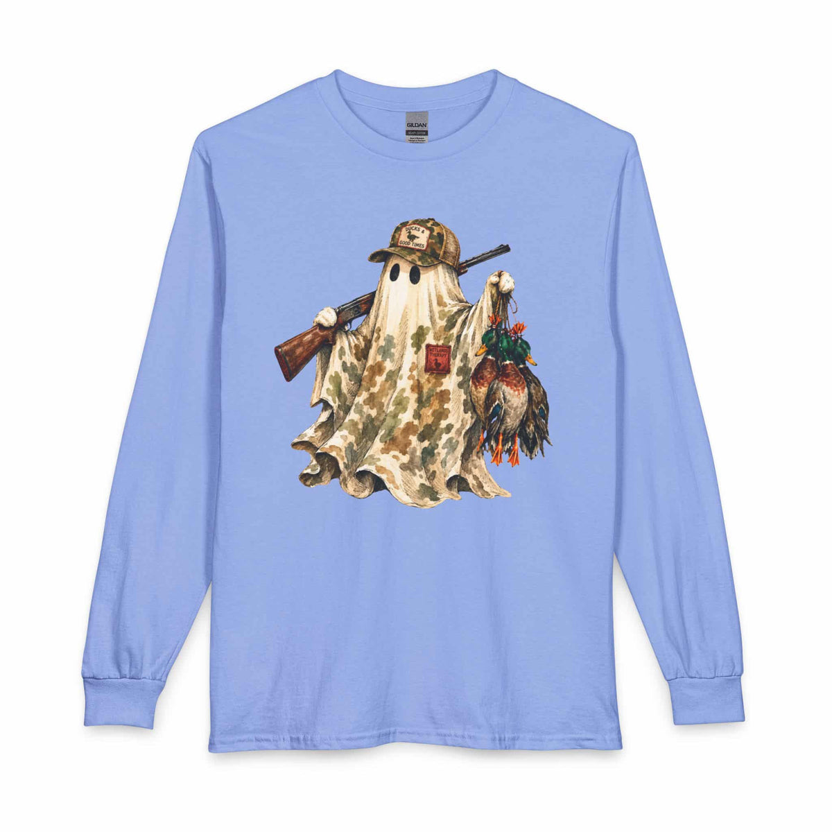 Hunting Season Spooky Camo Mallards Long Sleeve T-Shirt image