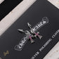 CH Cross Earrings - CH0150 - Purple image