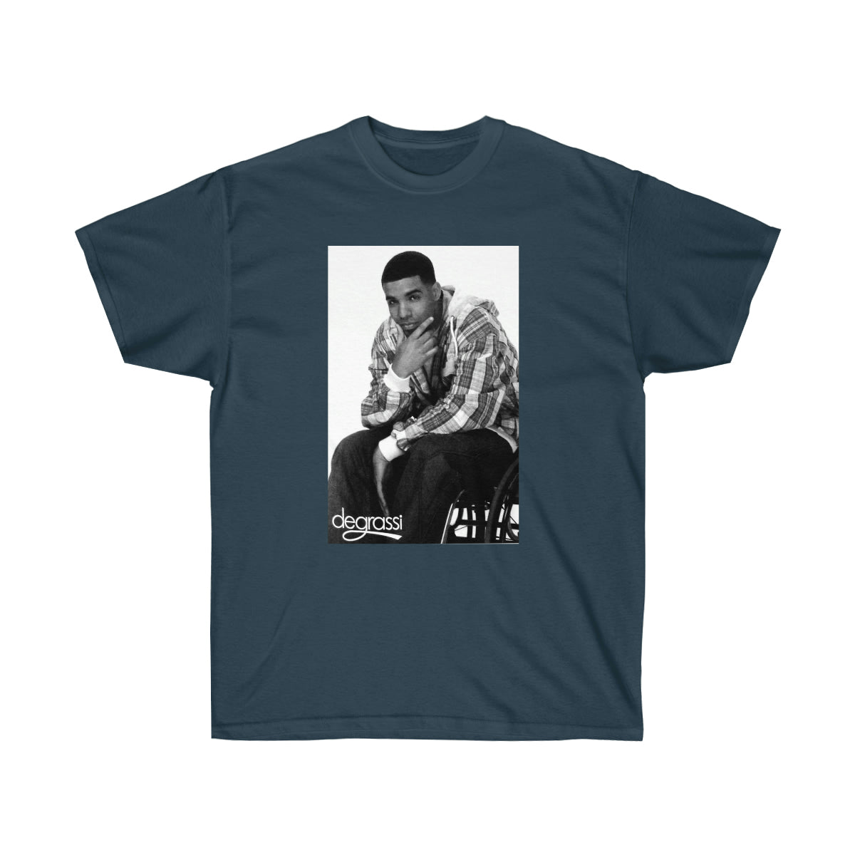 Rap Drake Degrassi Men T-Shirt - Blue Dusk, 2XL image
