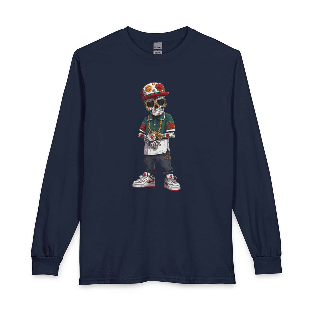 Skull Luxury Long Sleeve T-Shirt image