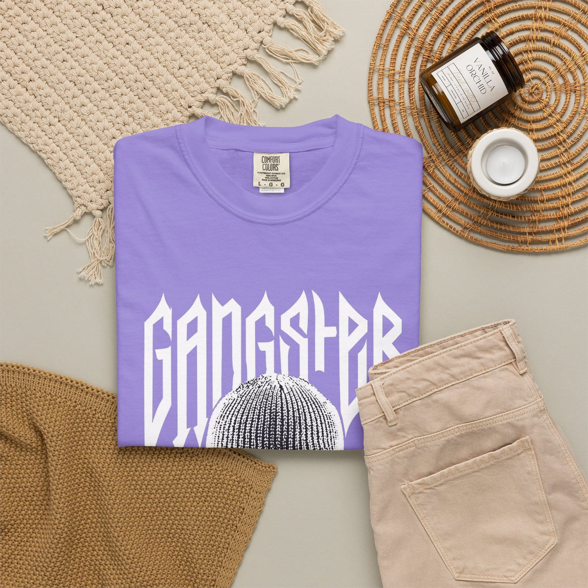 Gangster Mask Unisex Garment-Dyed T-shirt image 17