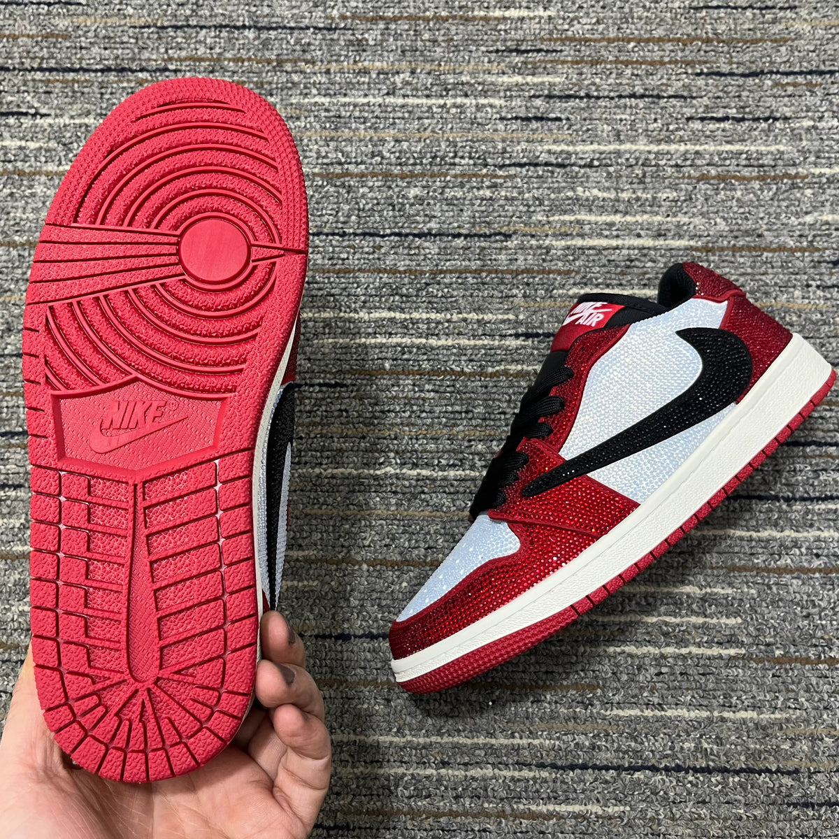 AJ 1 Low Chicago Crystal Shoes Sneakers – nk0004835 image 6