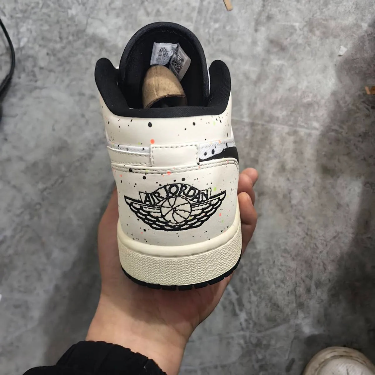 AJ 1 Low Brushstroke Shoes Sneakers - nk0003737 image 10