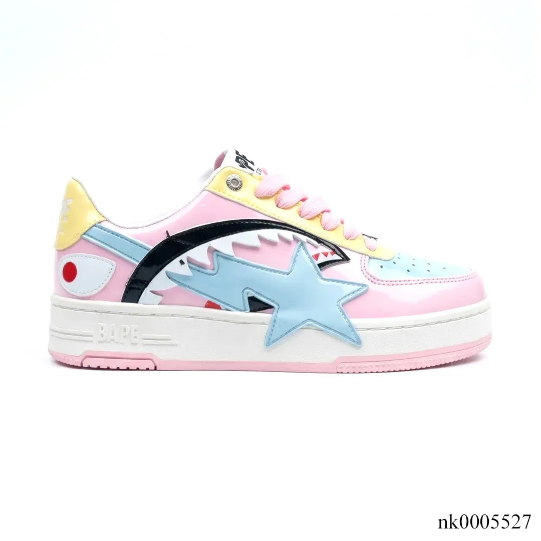 Bapesta Low M1 'Shark Face - Pink' Shoes Sneakers - nk0005527 image 0