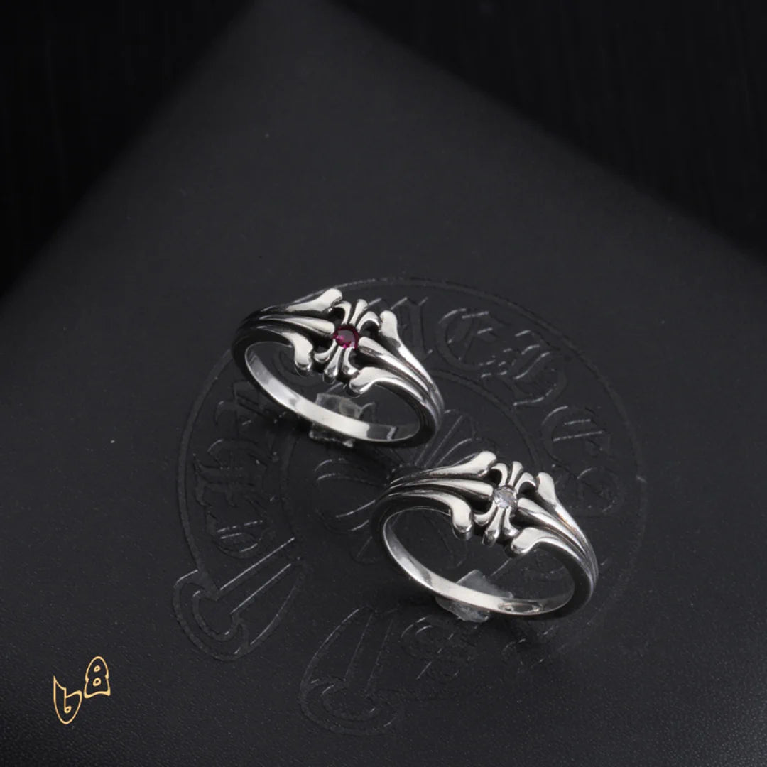 CH Ruby Floral Ring - CH0088 image 1
