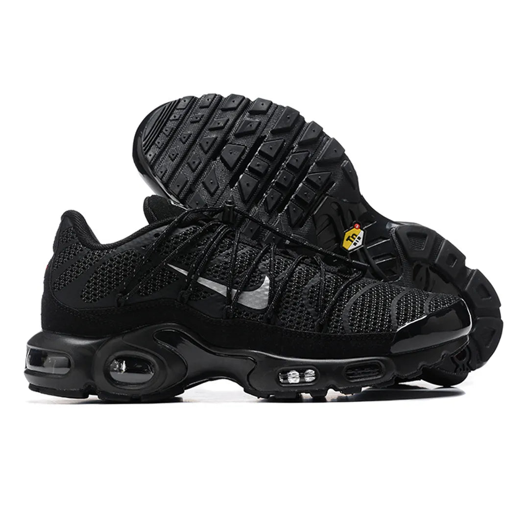 AM Plus Utility Black Metallic Silver Shoes Sneakers - nk0004589 image 10